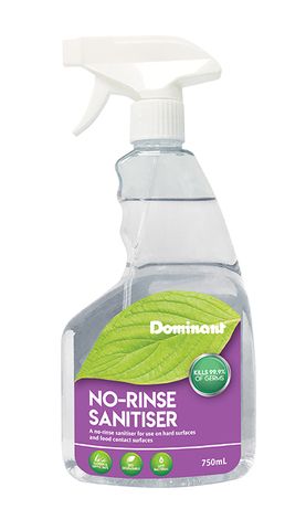 Dominant Plant Based No Rinse Sanitiser 750Ml