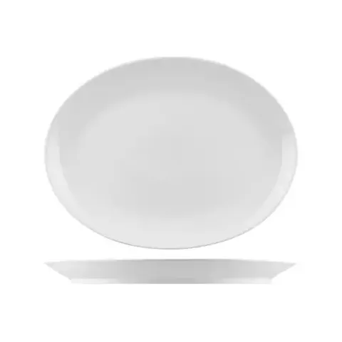 Nano Oval Coupe Plate White 320 X 230mm