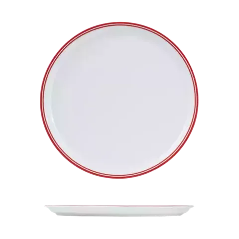 Nano Cru Pizza Plate  Red 330mm 6/Ctn