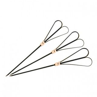Bamboo Skewer Heart Black 180mm