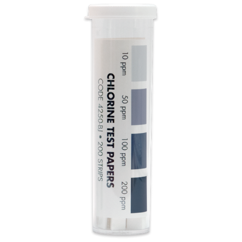 Chlorine Test Strips-Tube 100 strips