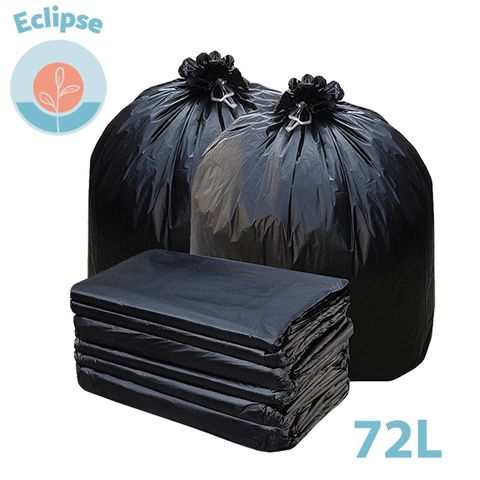 Eclipse Garbage Bag LDPE Heavy Duty S-Fold Black 72l /250