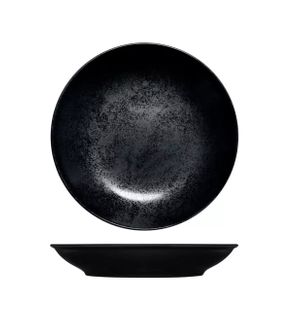 RAK Karbon Black Round Deep Coupe Plate 230mm
