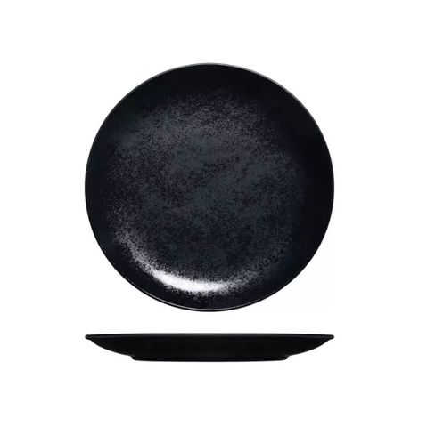 RAK Karbon Black Round Coupe Plate 180mm