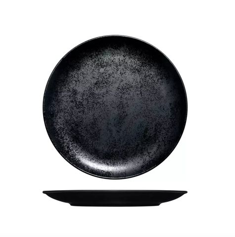 RAK Karbon Black Round Coupe Plate 240mm