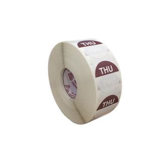 Hygiplas Removable Day of the Week Label Thursday / 500