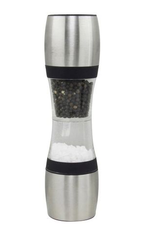 Chef Inox Dual Mill Salt/Pepper Acrylic/Stainless Steel 230mm