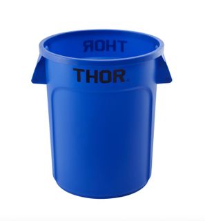 KHA Trust Commercial Thor Round Blue Bin 75lt