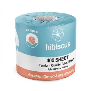 Eclipse T/Paper 2Ply 400Sh Hibiscus I/W 4Pk / 48