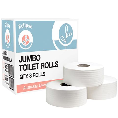 Eclipse Quality T/Paper 2Ply 300Mt Jumbo / 8 Ctn