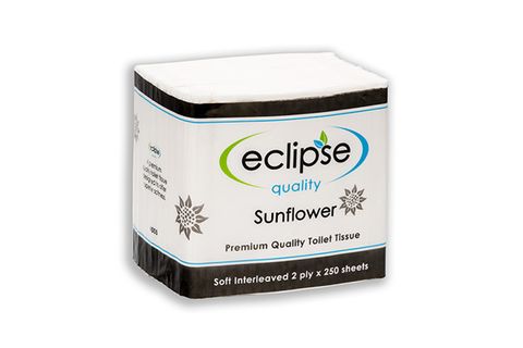 Eclipse 2Ply Interleaved Toilet Tissue 250Sh /36Sunflower