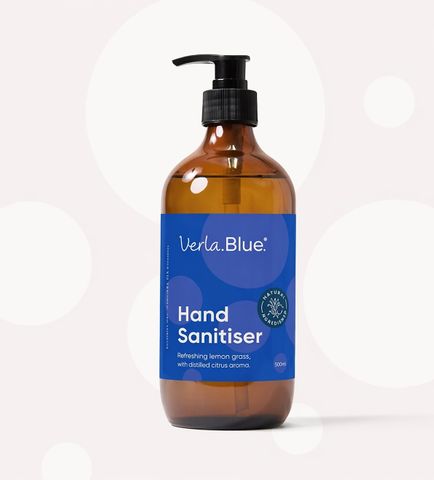 True Blue Verla Blue Hand Sanitiser Pump 6X 500Ml