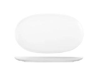 Plate Coupe Oval Moda Snow 250x150mm