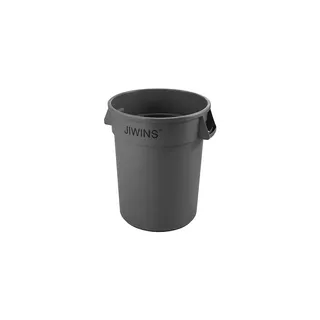 Jiwins Round Recycle Bin Grey PE 492 X 584mm 75.7l