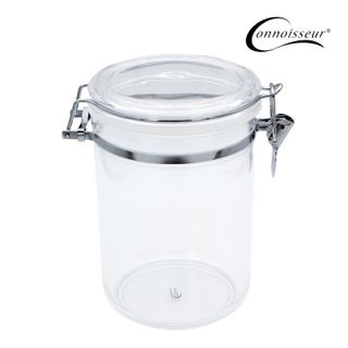 Canister Acrylic 1.8L Clear Chrome Clip Top