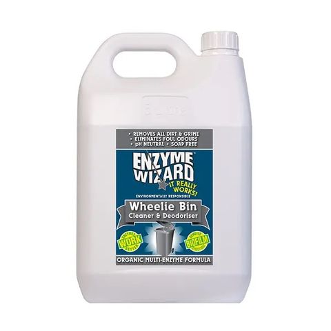 Enzyme Wizard Wheelie Bin Cleaner and Deodoriser 5 Litre Ready to Use