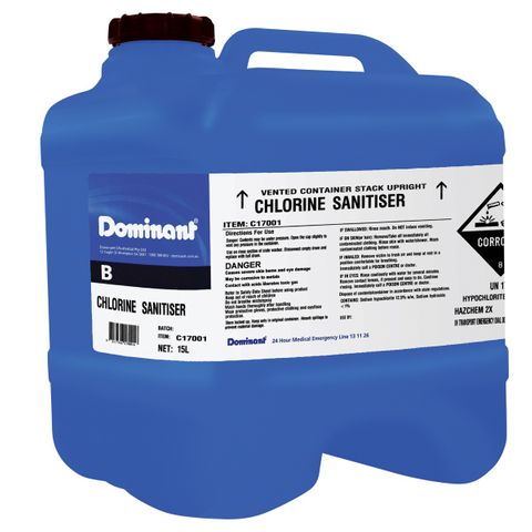 Dominant Chlorine Sanitiser 15L