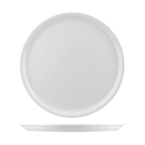 Banquet Pizza Plate White Logo G 1 col 330mm