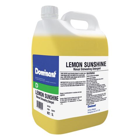 Lemon Sunshine Manual Dishwashing Detergent 2 x 5L