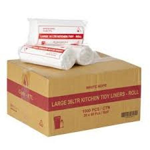 Kitchen Tidy Bags Small 18Lt White /1000