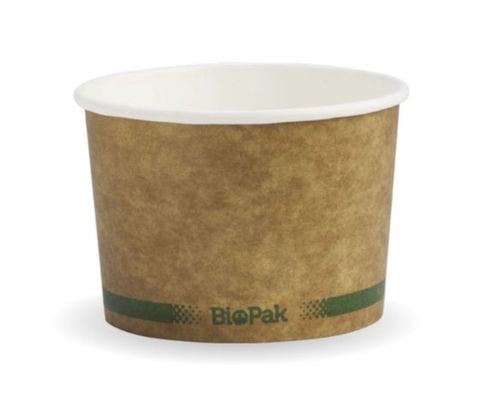 Biobowl Paper Kraft Look 8Oz  (50/1000)