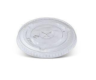 Greenmark Flat Lid PET X Slot To Suit 12 &14oz Cups