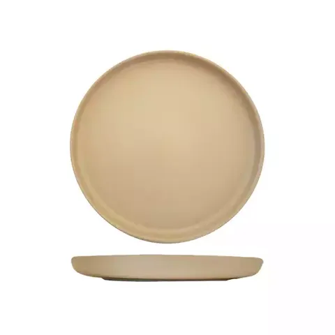 Trenton Uno Taupe Round Plate 280Mm / 6