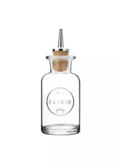 Dash Bitter Bottle Glass Elixir 2 with Stopper Luigi Bormioli 100ml CT24