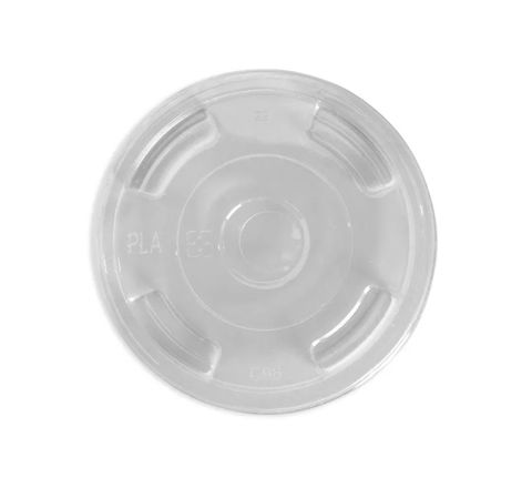 Clear Flat Lid With Straw Hole / 1000