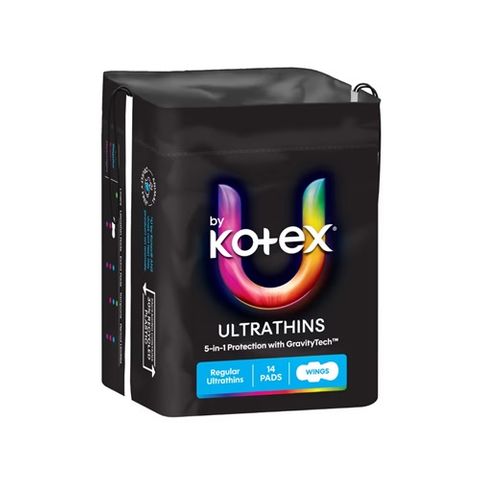 U By Kotex Feminine Pad Maxi Wing Regular 14x6