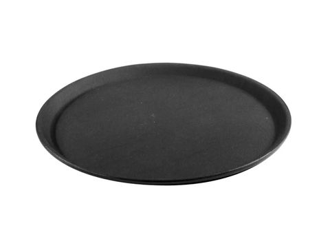 Round Non Slip Tray 350mm - Black