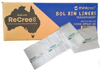 Thinkpac Natural Bin Liner 80L CT250