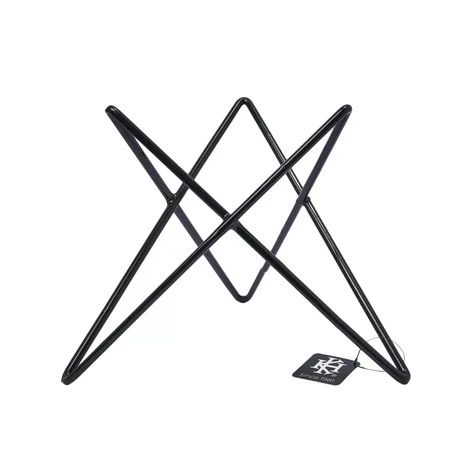 KHA Black Platter Stand Star Pizza & Food Plate Stacker