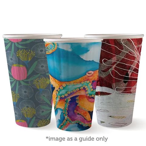 Biocup 16Oz Double Wall Art Series (90mm) (40) 15pk/ctn