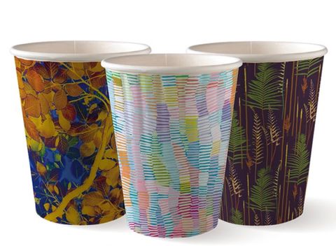 Biocup 12Oz Double Wall Art Series (90mm) (40) 25pk/ctn