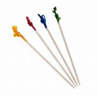 Toothpicks Cello Frilled- 10Cm / (1000) Slv