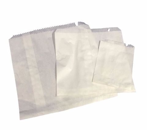 Paper Bags White 2 Flat / 500