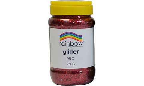 Glitter 250Gm Jar Red