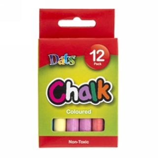 Chalk Dats Asst Colours 12S