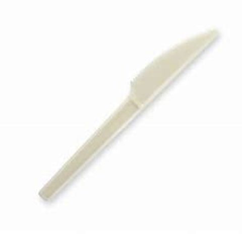 6" Bioplastic Knives - White (20)