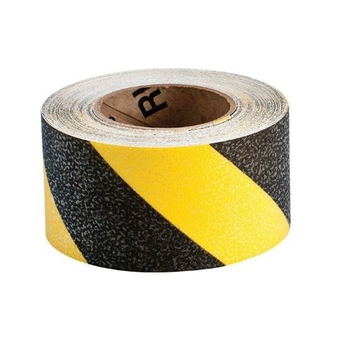 Tape Anti Slip Yellow Black 75Mm X 18Mtr