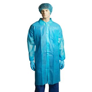 Polypropylene Labcoat Blue Large / 100