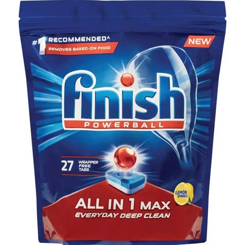 Finish Power Ball D/Washer Detergent Pkt 27