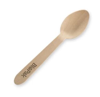 Wooden Disposable Teaspoon / 100