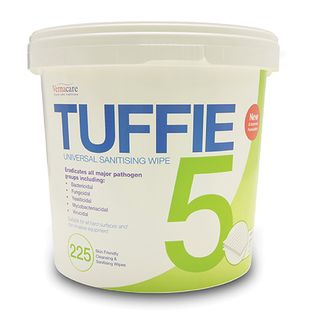 Tuffie 5 Clean & Disinfectant Wipes 225 Wipes /Tubdo Not Reorder
