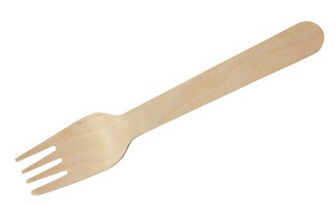 Wooden Disposable Fork 160 Mm / 100