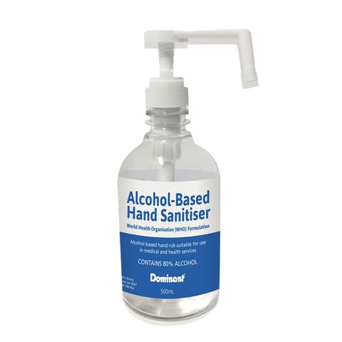 Dominant Hand Sanitiser 80 % Alcohol Pump 500Ml /12