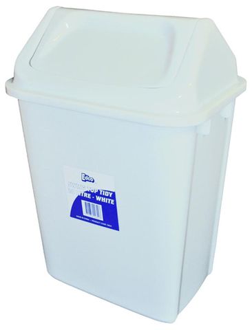 Edco Swing Top Bin White 20Lt