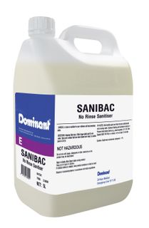 Dominant Sanibac Food Sanitiser 5lt