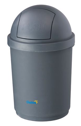 Oates Bin Domed Grey 28Lt